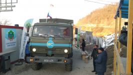 More supply vehicles of Russian peacekeepers pass freely along Azerbaijan's Lachin-Khankendi road (PHOTO)