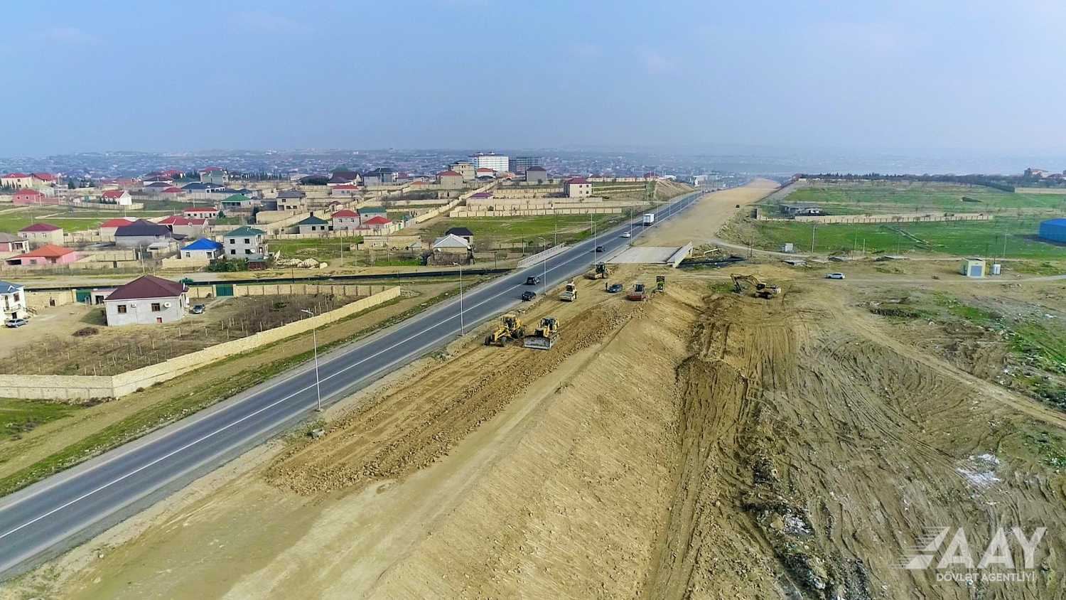 Начато строительство дороги Пиршаги-Новханы-Хырдалан (ФОТО/ВИДЕО)