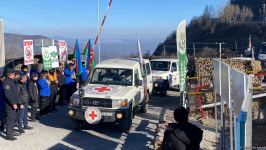 ICRC convoy passes freely along Azerbaijan's Lachin-Khankendi road (PHOTO)