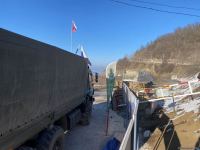 Rusiya sülhməramlılarına aid daha 12 avtomobil Laçın yolundan keçib (FOTO)