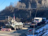 Convoy of Russian peacekeepers passes freely along Azerbaijan's Lachin-Khankendi road (PHOTO)