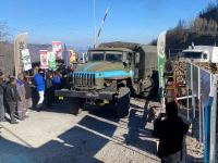 Rusiya sülhməramlılarına aid daha 13 avtomobil Laçın yolundan keçib (FOTO)