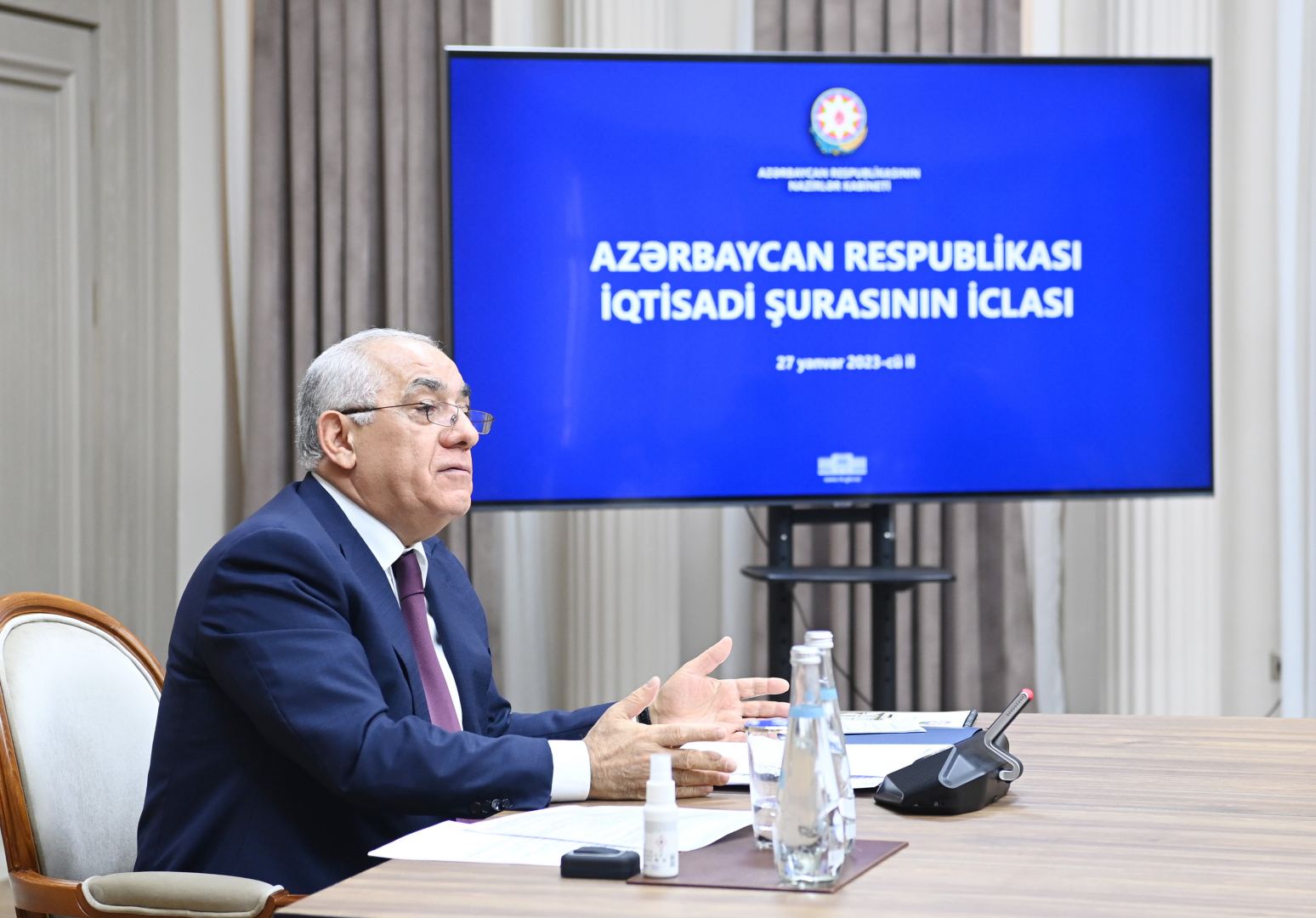 Состоялось первое в нынешнем году заседание Экономического совета Азербайджана (ФОТО)