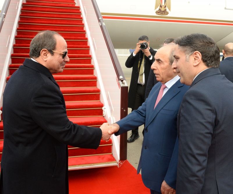 Завершился визит Президента Египта в Азербайджан (ФОТО)