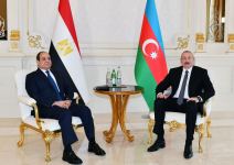 Состоялась встреча Президента Ильхама Алиева с Президентом Египта Абдулфаттахом ас-Сиси один на один (ФОТО)