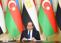 Президенты Азербайджана и Египта выступили с заявлениями для прессы (ФОТО/ВИДЕО)