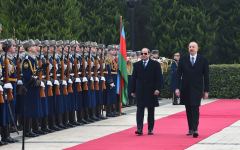 Official welcoming ceremony held for Egyptian President Abdelfattah El-Sisi (PHOTO/VIDEO)