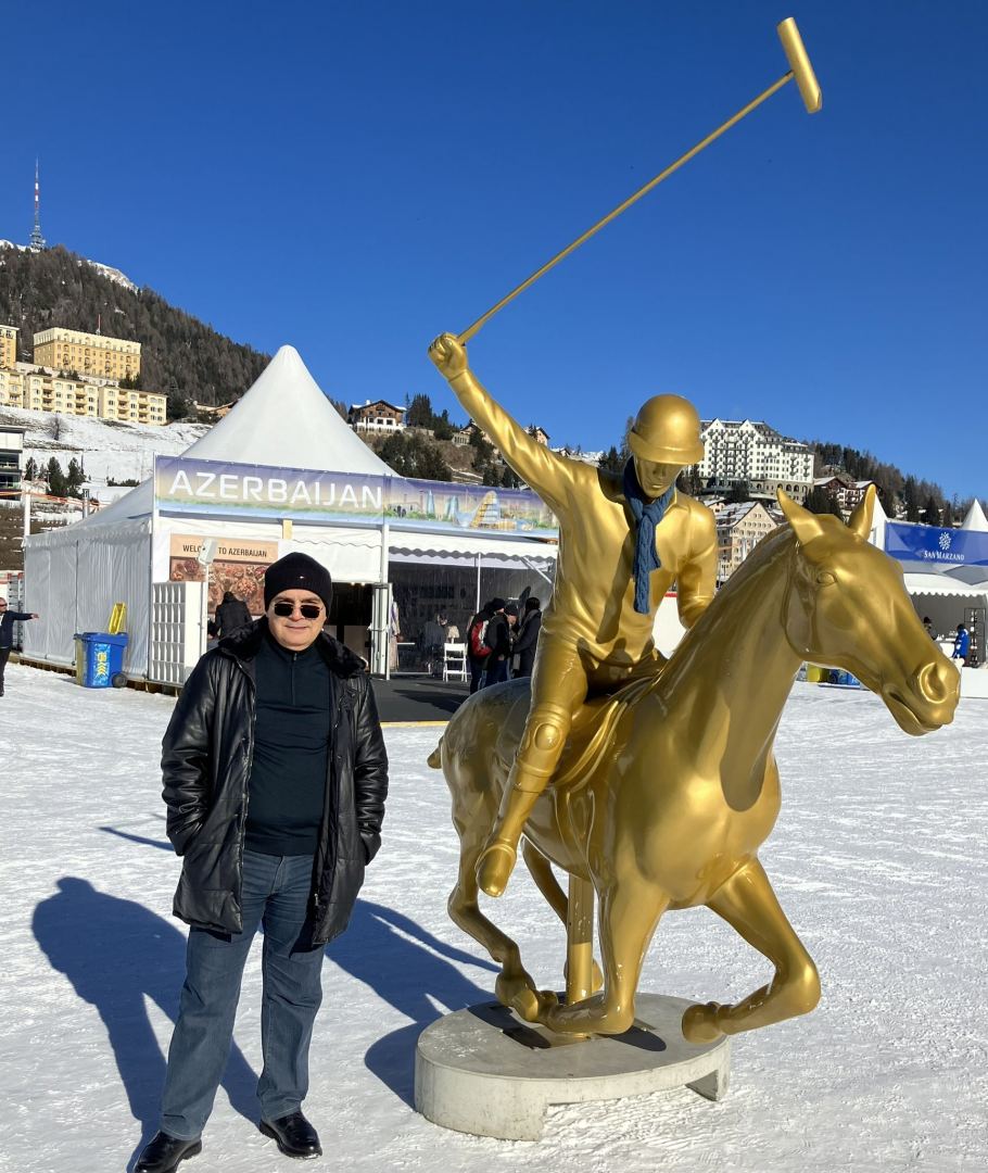 Посол Азербайджана в Швейцарии посетил национальный павильон на Кубке мира по снежному поло в Санкт-Морице (ФОТО)