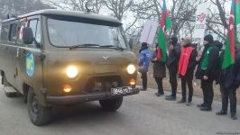 Six more vehicles of Russian peacekeepers pass along Azerbaijan's Lachin-Khankendi road (PHOTO)