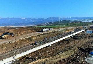 Продолжается реконструкция дороги Муганлы-Исмаиллы-Габала (ФОТО/ВИДЕО)