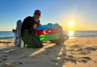 Он вписал свое имя в историю! Азербайджанский велопутешественник Рамиль Зиядов бьет мировые рекорды (ФОТО)