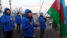 Peaceful protest of Azerbaijani eco-activists continues on Lachin-Khankendi road (PHOTO)