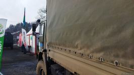 Trucks of Russian peacekeepers pass freely along Azerbaijan's Lachin-Khankendi road (PHOTO)