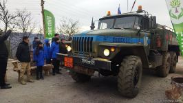 Trucks of Russian peacekeepers pass freely along Azerbaijan's Lachin-Khankendi road (PHOTO)