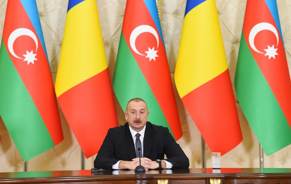 President Ilham Aliyev, President Klaus Iohannis make press statements (PHOTO/VIDEO)