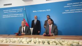Azerbaijan, ACWA Power sign agreement on offshore wind power project (PHOTO)