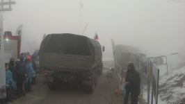 По Лачинской дороге проехали две грузовые автомашины РМК (ФОТО)