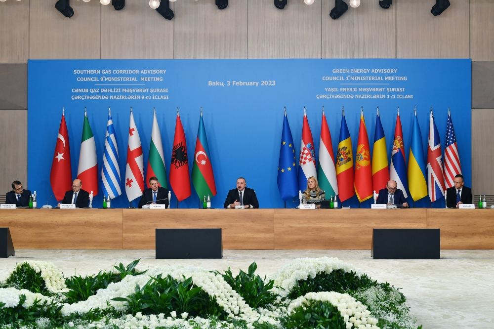 Президент Ильхам Алиев выступил на заседании Консультативного совета по Южному газовому коридору (ФОТО/ВИДЕО)