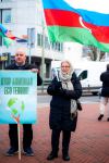 Азербайджанская диаспора провела мирную акцию перед Дворцом правосудия в Гааге (ФОТО)