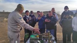 World-famous travelers arrive in Azerbaijan's Fuzuli, observe demining process (PHOTO)