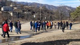 Иностранные туристы совершили пешую прогулку по городу Шуша (ФОТО)