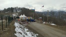 Numerous vehicles of Russian peacekeepers pass freely along Azerbaijan's Lachin-Khankendi road (PHOTO)