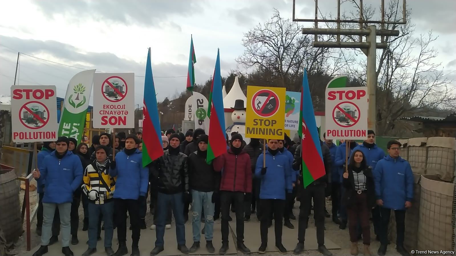 Акция азербайджанских экоактивистов на Лачинской дороге продолжается (ФОТО)