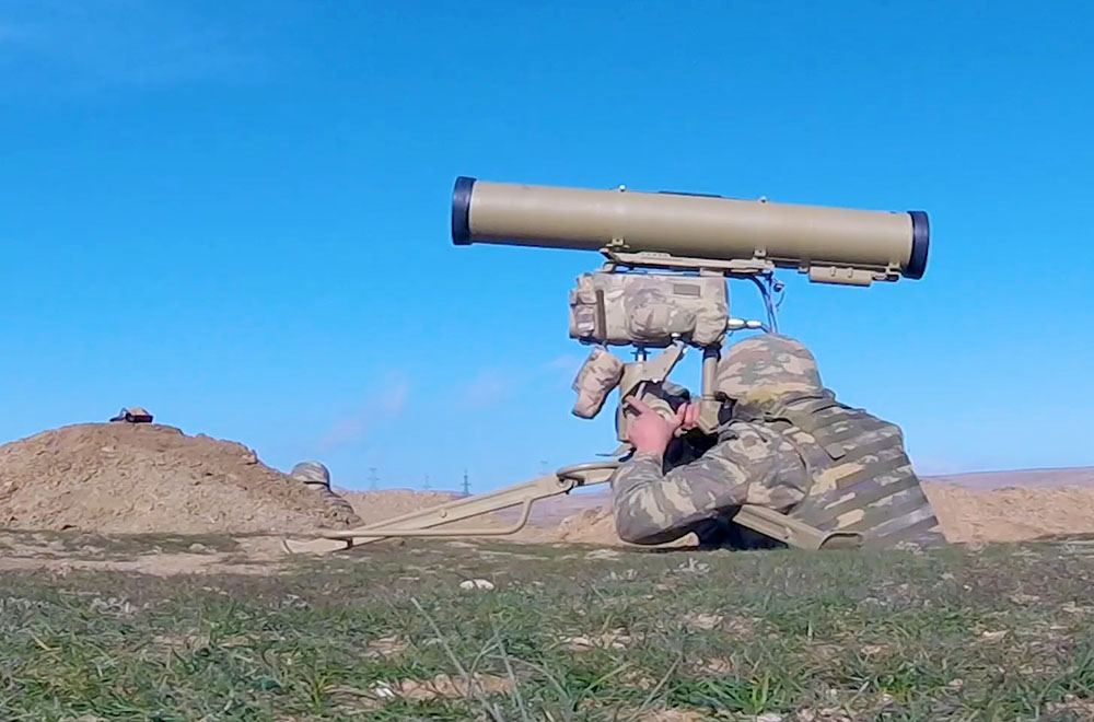 Azerbaijani Army holds training sessions on anti-tank guided missile complex (VIDEO)
