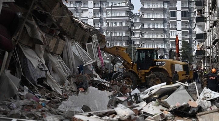 Football players of Turkish Kahramanmarash team under rubble after earthquake