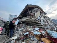 Азербайджанские спасатели ведут поисковые операции в зоне землетрясения (ФОТО/ВИДЕО)