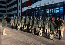 Bir qrup hərbi tibb personalı Türkiyəyə yola düşüb (FOTO)