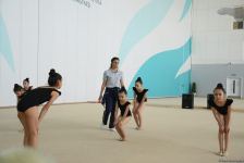 Гимнастки из Загаталы приехали на сборы в Баку (ФОТО)