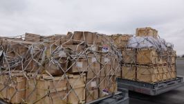 Prezident İlham Əliyevin tapşırığına uyğun olaraq, Türkiyəyə daha 3 konteyner yardım göndərildi (FOTO/VİDEO)