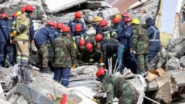 Azerbaijani rescuers begin search and rescue operations in quake-hit Türkiye (PHOTO)