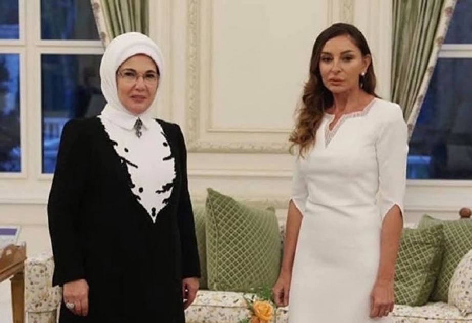 First Lady of Türkiye thanks Azerbaijani First Vice-President Mehriban Aliyeva