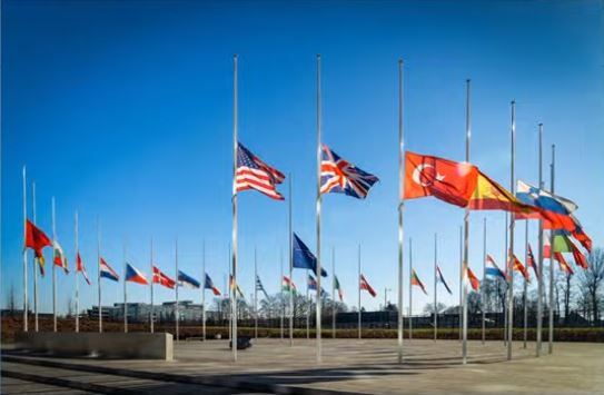 Flags at NATO HQ fly at half-mast to show solidarity with Türkiye