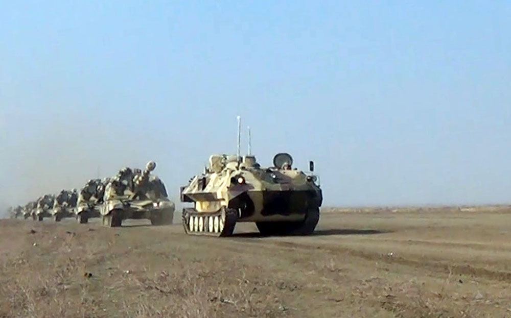Azerbaijan's military units hold practical exercises (VIDEO)