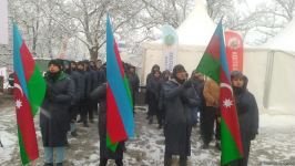 Peaceful protest of Azerbaijani eco-activists continues on Lachin-Khankendi road (PHOTO)