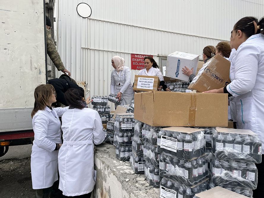 Azerbaijani MoD's Medical Department sends aid to quake-struck Türkiye, by order of President Ilham Aliyev (PHOTO)