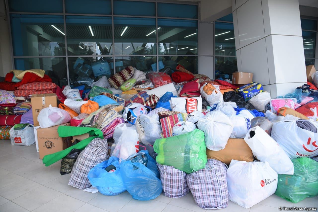 Azerbaijani Sumgayit continues collecting humanitarian aid for quake-hit Türkiye