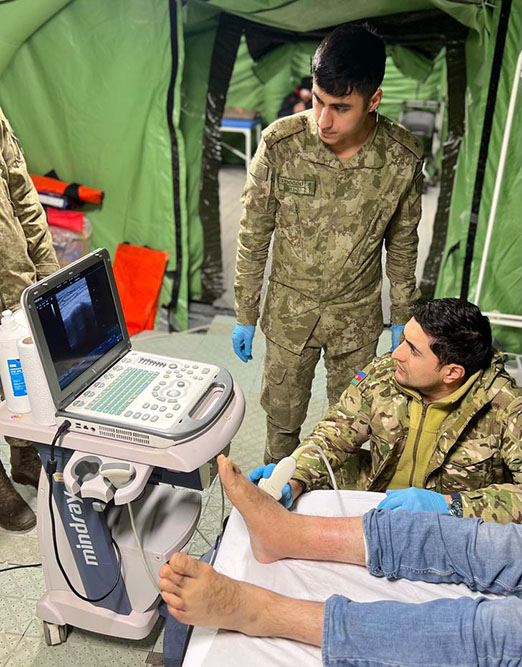 Azerbaijani army's experienced medical staff continues its work in quake-hit Turkish Kahramanmaras (PHOTO)