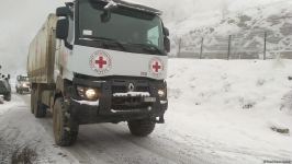 ICRC convoy drives freely along Azerbaijan's Lachin-Khankendi road (PHOTO)