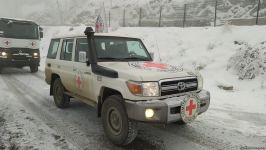 ICRC convoy drives freely along Azerbaijan's Lachin-Khankendi road (PHOTO)