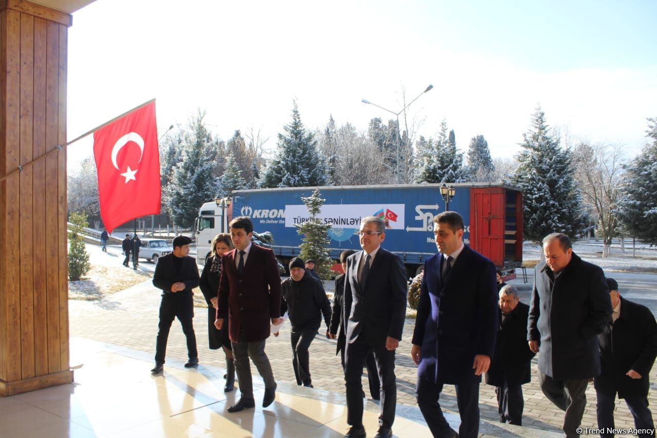 Azerbaijan's Goygol district sends humanitarian aid to quake-hit Turkish citizens (PHOTO)