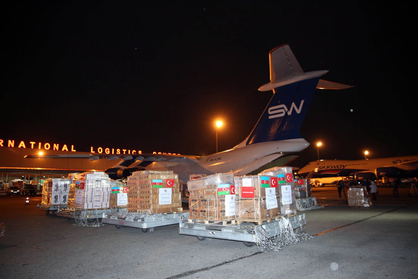 Azerbaijan's humanitarian aid plane off to quake-hit Türkiye, by order of First Lady Mehriban Aliyeva (PHOTO)