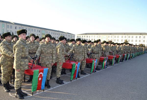 В азербайджанской армии состоялись церемонии принятия военной присяги (ФОТО)
