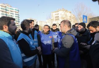 Азербайджанские волонтеры в Кахраманмараше (ФОТО)