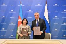 Azərbaycan parlamenti ilə Rusiya Dövlət Duması arasında Anlaşma Memorandumu imzalanıb (FOTO)