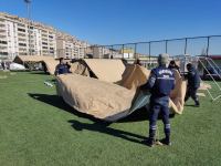 Azerbaijani rescuers setting up tents for earthquake-affected people in Türkiye (PHOTO/VIDEO)