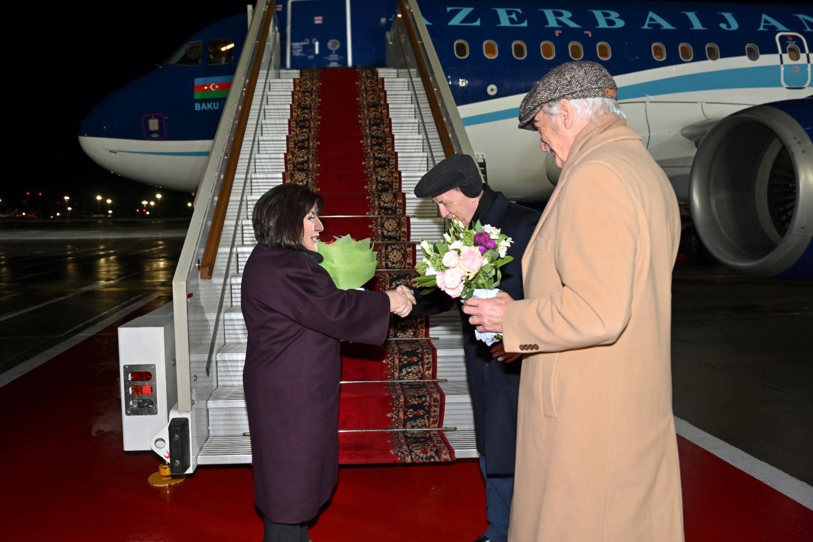 Chair of Azerbaijani Parliament arrives in Russia on official visit (PHOTO)